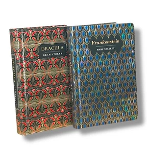 2-Book Set Frankenstein by Shelley Mary & Dracula by Bram Stoker Gild Hardcover - Bild 1 von 9