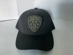 California Highway Patrol K 9 Collectable Hat patch Sewn on Black Ball Cap - Picture 1 of 7