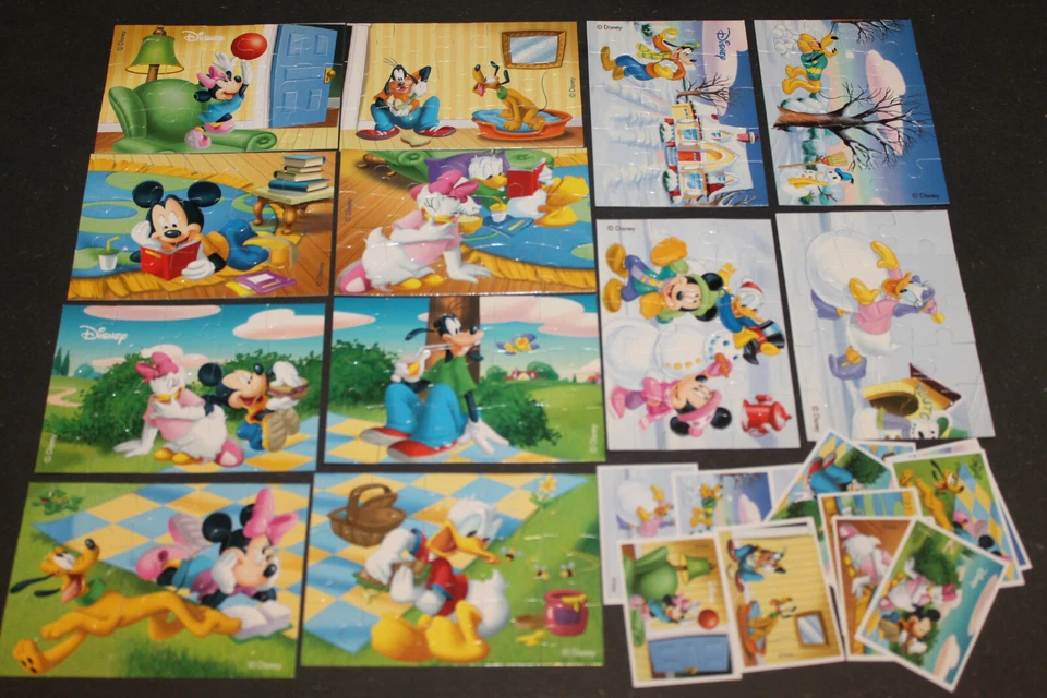 Superpuzzle -12   er Satz Micky Maus Rübezahl und Koch mit allen 8 BPZ  - Bild 1 von 1