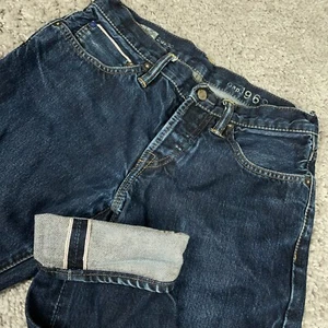 Gap 1969 Skinny Selvedge Jeans Men's Size 29x28 Resin Rinse Ringspun Denim - Picture 1 of 18