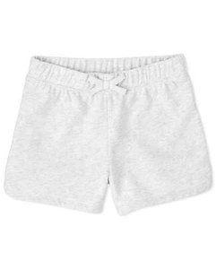 Girls' Active French Terry Shortie Heather Lunar X-Small - Picture 1 of 3