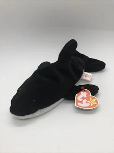 Beanie Babies originale "Splash" The Whale 1993 ritirato con etichette raro Ty PVC - Foto 1 di 7