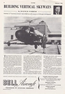 1945 Bell Helicopter Aircraft ad 9/17/2022a - Foto 1 di 1
