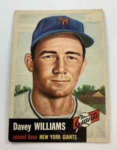 1953 Topps Baseball Single #120 Davey Williams (VG) EO2 - Bild 1 von 2