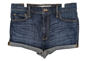 Abercrombie & Fitch Shorts 8 29" Waist Blue Denim Beach Hangin Out Fun - Picture 1 of 7