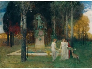 Eduard Veith : "Nymphs at the Well" (c.1905) — Giclee Fine Art Print - Picture 1 of 7