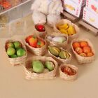 Vegetable Food Dollhouse Woven Basket 1:12 Scale Mini Weaving Box