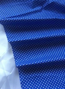 1 MTR 100%PURE Cotton POLKA DOT PRINT Dress/craft Fabric Wide 60” - Picture 1 of 1