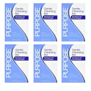 Purpose Gentle Cleansing Face Bar Oil-Free Hypoallergenic 3.6 Ounce Pack of 6 - Picture 1 of 1