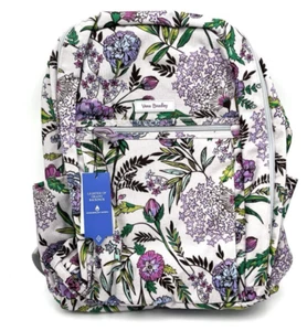 BRAND NEW!! Vera Bradley Lighten Up Grand Backpack - Lavender Botanical - NWT - Picture 1 of 8