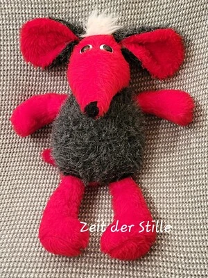 ZONK Stofftier Kuscheltier SAT 1 Geh aufs Ganze Jörg Dräger Trostpreis rot grau - Bild 1 von 3