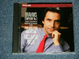 Brahms Philadelphia Orch. Riccardo Muti Japan 1989 422 334-2 CD Symphony No. 2 - Picture 1 of 4
