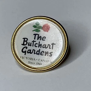 Butchart Gardens Round Lapel Pin Victoria - Canada - Picture 1 of 5