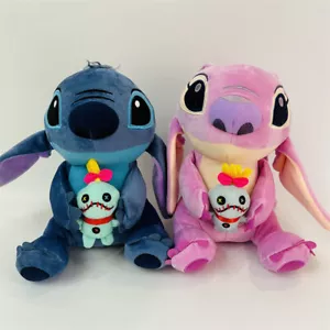 1Set Stitchs Angel Couple Plush Stuffed Doll Anime Throw Pillow Toys 2025 - Picture 1 of 15