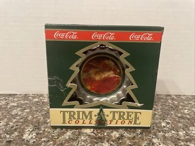 Coca Cola – Santa Enjoying a Cold Coke – Coke Bottle Cap Design - 1990 - New - Image 1 of 4