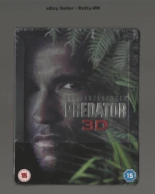 PREDATOR 3D - UK EXCLUSIVE 3D BLU RAY STEELBOOK - NEW & SEALED - Image 1 of 4