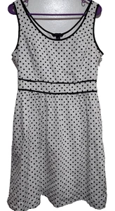Tommy Hilfiger Damen Tank Kleid dunkelblau/weiß gepunktet gefüttert Gr. 10 - Bild 1 von 13