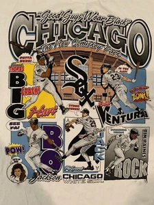 90s BO JACKSON FRANK THOMAS ETC Chicago White MEn S-234XL T-shirt NG2418 - Picture 1 of 2