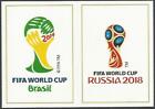 Panini-2022 Fifa 365- #415-A-B-Brazil 2014-Russia 2018