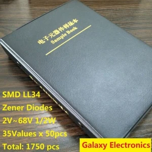 35 kinds x50 commonly used SMD LL34 1/2W Zener Diodes Assorted Kit Sample book - Picture 1 of 3