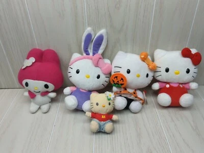 Hello Kitty Sanrio Ty Plush doll lot Red Halloween Easter bunny ears My Melody - Image 1 of 4