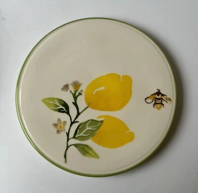 Trivet Seramik by Papart Ceramics PPC22 Lemon & Bee Hot Plate Made In Turkey - Image 1 of 3