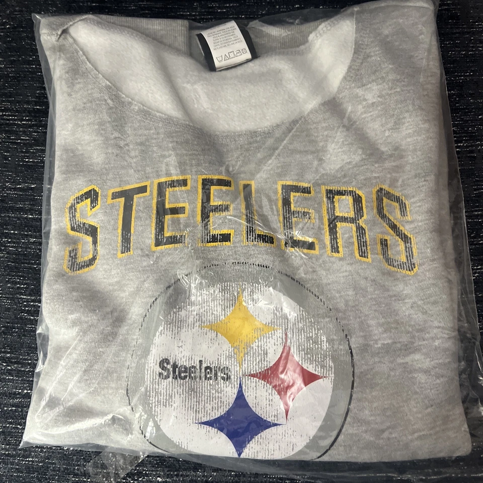 NIP NFL PITTSBURGH STEELERS LONG SLEEVED FLEECE LINED GIRLS SIZE M/10-12 - Image 1 of 1