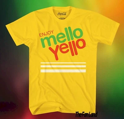 Nueva Camiseta Mello Yellow Soda Enjoy Retro Brezo Coca-Cola De Colección Para Hombre Foto 1 de 2