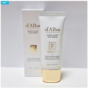 D'alba Moist Glow Sun Serum 30ml SPF 50+ PA++++ Vegan Sunscreen K-Beauty Korea