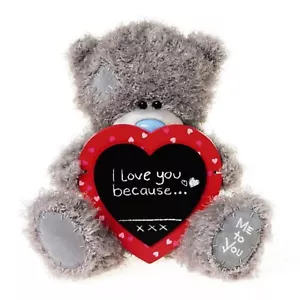 Me To You Tatty Teddy Collectors 9" Plush Bear - I Love You Because - Picture 1 of 2