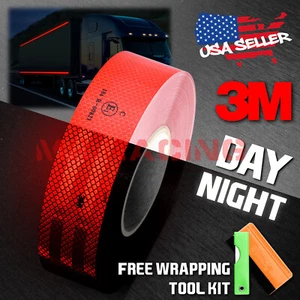 3M 2"x150' Diamond Grade Red Conspicuity Tape CE Approved Reflective Safety - Picture 1 of 10