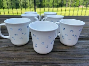 Tazas de té de café azul Corelle Provincial vintage tazas flores - Juego de 7 - Imagen 1 de 1