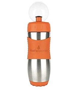 Borraccia Kid Basix Safe Sporter™ 16 oz acciaio inox metallo arancione - nuova - Foto 1 di 2