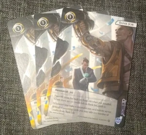 3x Bank Job - Netrunner Official FFG Promo Cards Playset (NISEI NSG null) - Picture 1 of 2