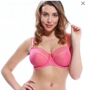 NWT BRAVISSIMO "Alana" Balconett Bra AU01 Candy Pink size 32H - Picture 1 of 1