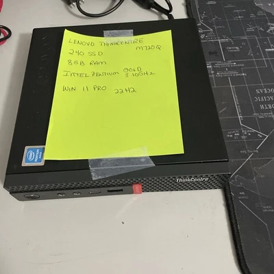 Lenovo ThinkCentre M720q (240GB SSD, Intel Pentium Gold 8th 3.1 GHz - Image 1 of 2