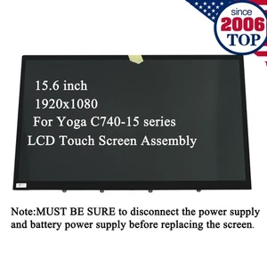 15.6" New FHD LCD Touch Screen for Lenovo Yoga C740-15 C740-15IML (Type 81TD) - Picture 1 of 6