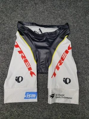 Bermuda Pearl Izumi PRO Tri Feminina Pequena Branca Preta Trek ISM Ironman Ciclismo - Imagem 1 de 4