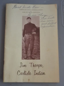 Jim Thorpe Carlisle Indian, rare 1972 book, Cumberland Co. Historical Society - Picture 1 of 8