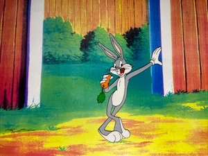 Dibujos animados de colección Looney Tunes Cel BUGS BUNNY WB. Producción Art I2 - Imagen 1 de 2