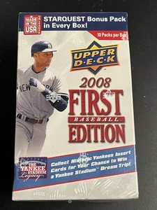 UPPER DECK 2008 1st EDITION BASEBALL Cards 10 PACKS BLASTER BOX - Picture 1 of 4