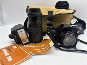 Vintage Sears KSX SUPER 35mm SLR Camera With Accessories And Bag Untested ￼ - Picture 1 of 13