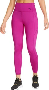 Puma Favourite Forever High Waist Womens Training Tights Pink 7/8 Cropped Gym - Picture 1 of 5
