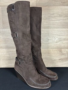 Aerosoles Gatherer kniehohe Damenstiefel aus Wildleder, weitenverstellbar, braun, 8M - Bild 1 von 10