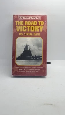 The Road to Victory We Strike Back 1942-1943 VHS Hosted by John Eisenhower  New - Image 1 of 3