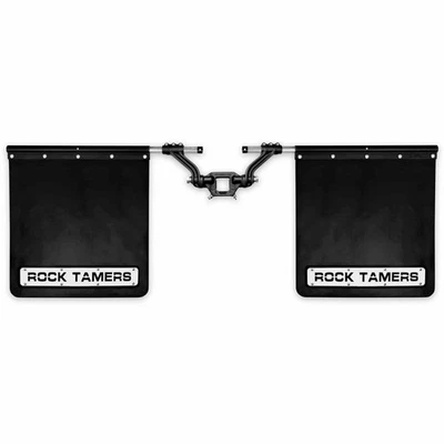 Sistema de guardabarros Rock Tamers negro mate con placas de ajuste SS para enganche de 2,5 pulgadas 00110 Foto 1 de 4