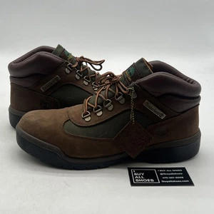 Size 10 - Men's Timberland Field Waterproof Mid Boots TB-0A18A6-D47 Brown Nubuck - Picture 1 of 8