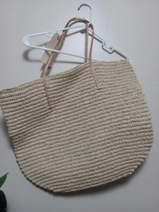 Schultertasche Merona beige gewebt groß - Bild 1 von 4