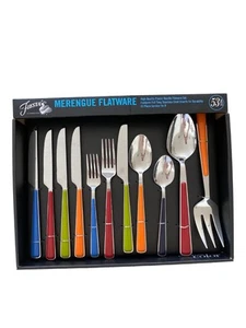 NEU Fiesta MERENGUE BESTECK 53-TEILIG Fiestaware Edelstahl Silberbesteck - Bild 1 von 2