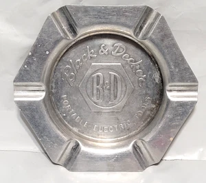 Vintage Black & Decker Portable Electric Tools Metal Advertising Ashtray, USA - Picture 1 of 4